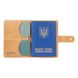 Кожаное портмоне для паспорта / ID документов HiArt PB-03S/1 Shabby Honey "Mehendi Art"
