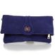 Женская сумка-клатч из качественного кожезаменителя и натуральной замши ANNA&LI (АННА И ЛИ) TU13784-navy Синий