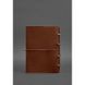Натуральный кожаный блокнот А4 на кольцах (софт-бук) 9.0 в мягкой обложке светло-коричневый Краст Blanknote BN-SB-9-A4-soft-k