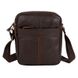 Мужская кожаная сумка на плечо Borsa Leather 10m1025-brown