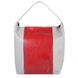 Жіноча шкіряна сумка LASKARA (Ласкара) LK-DS269-grey-red-snake Сірий