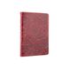 Красива червона дизайнерська обкладинка на паспорт з натуральної шкіри з художнім тисненням
