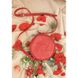 Натуральная кожаная круглая женская сумка Бон-Бон красная Blanknote BN-BAG-11-red