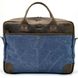 Мужская сумка парусина+кожа RK-0458-4lx TARWA Коричневый