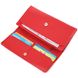 Великий жіночий шкіряний гаманець у дві додавання KARYA 21337 Червоний