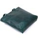Кожаная винтажная женская сумка Shvigel 16351 Зеленый
