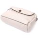 Маленькая повседневная сумка для женщин из натуральной кожи Vintage 22323 Белая