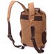 Зручний текстильний рюкзак з ущільненою спинкою та відділенням для планшета Vintage 22167 Коричневий