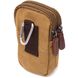 Вертикальна сумка-чохол на пояс із металевим карабіном із текстилю Vintage 22227 Пісочний