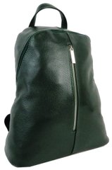 Шкіряний жіночий рюкзак Borsacomoda 14 л зелений 841.014