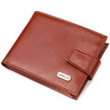 Компактний чоловічий гаманець із натуральної гладкої шкіри CANPELLINI 21508 Світло-коричневий фото