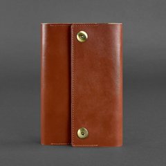 Натуральная кожаный блокнот (софт-бук) 5.0 коньяк - коричневый Blanknote BN-SB-5-k