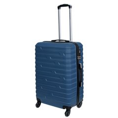 Пластикова валіза середнього розміру Costa Brava 22" Vip Collection темно-синя Costa.22.Navy