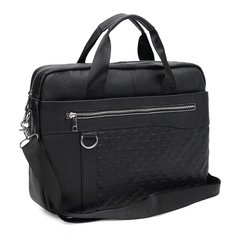 Мужская кожаная сумка Borsa Leather K11117-black