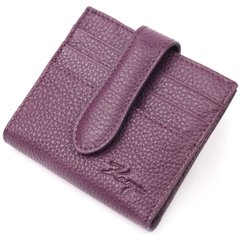 Красивий жіночий гаманець з натуральної шкіри KARYA 20944 Бузковий