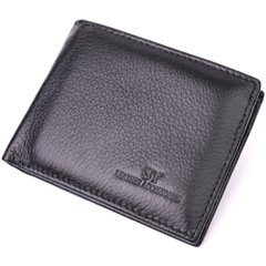 Удобное мужское портмоне из натуральной кожи ST Leather 22482 Черный