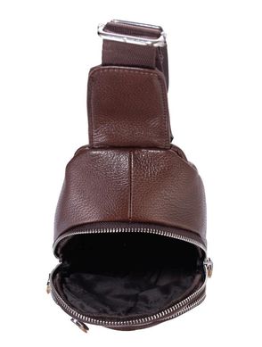 Мужской кожаный слинг через плечо коричневый Tiding Bag A25F-5427B Коричневый