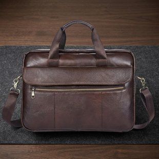 Сумка мужская под ноутбук Vintage 14751 Коричневая