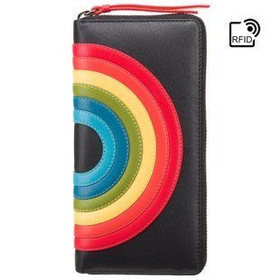 Кошелек женский Visconti HR82 Von c RFID (Black Rainbow)