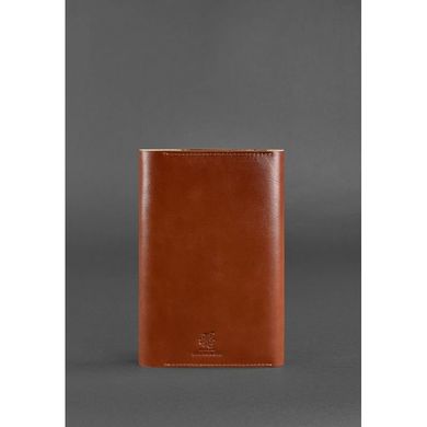 Натуральная кожаный блокнот (софт-бук) 5.0 коньяк - коричневый Blanknote BN-SB-5-k