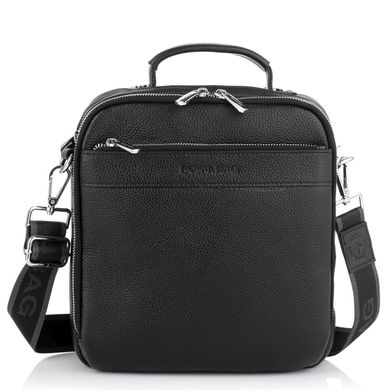 Мужская сумка кожаная через плечо Royal Bag RB70209 Черный
