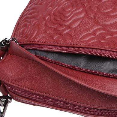 Женская кожаная сумка Borsa Leather K1840-red