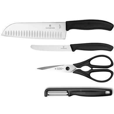 Кухонный набор Victorinox SWISS CLASSIC Kitchen Set 4 предмета Черный 6.7133.41G
