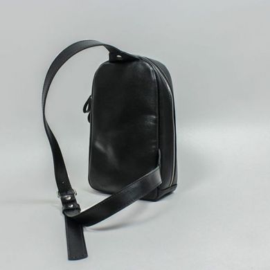 Чоловіча шкіряна сумка Chest bag чорний Blanknote TW-Chest-bag-black-ksr