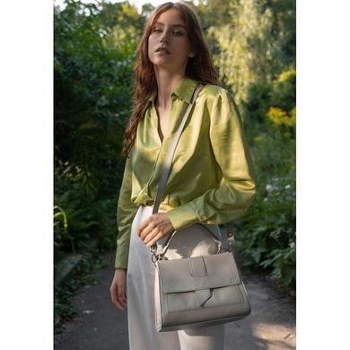 Женская кожаная сумка Ester серая Blanknote TW-Ester-grey