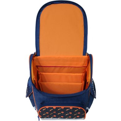 Рюкзак школьный каркасный с фонариками Bagland Успех 12 л. синий 429 (00551703) 80213773