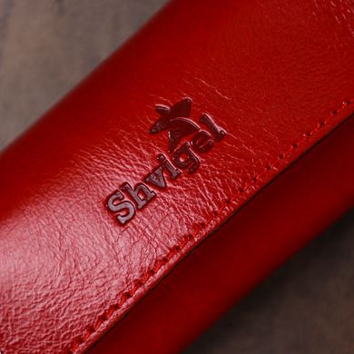 Стильна жіноча шкіряна ключниця Shvigel 16530 Червоний