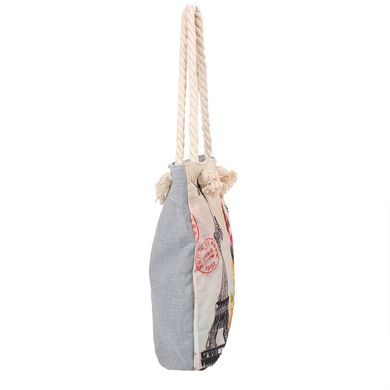 Жіноча пляжна тканинна сумка ETERNO (Етерн) DET1808-1 Сірий