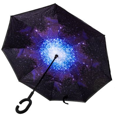 Зонт-трость обратного сложения механический женский ART RAIN (АРТ РЕЙН) ZAR11989-6 Фиолетовый