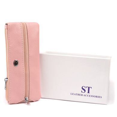 Ключниця-гаманець з кишенею жіноча ST Leather 19353 Рожева