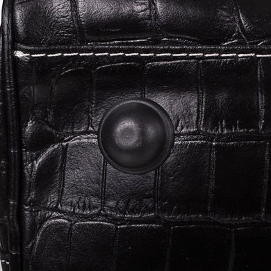 Шкіряна чоловіча дорожня сумка DESISAN (ДЕСІСАН) SHI505-D-2KR Чорний