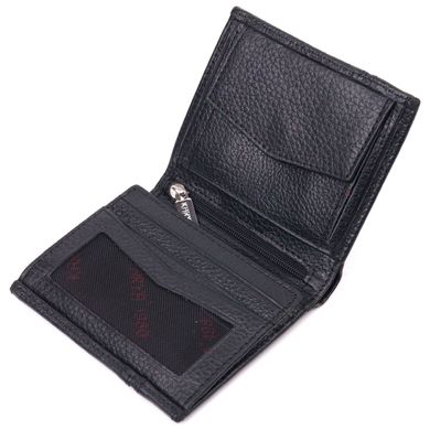 Престижне портмоне для чоловіків з натуральної шкіри KARYA 21323 Чорний
