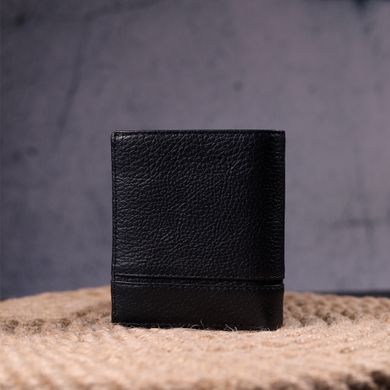 Престижное портмоне для мужчин из натуральной кожи KARYA 21323 Черный