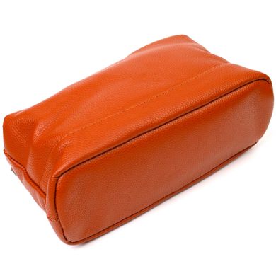 Замечательная сумка на три отделения из натуральной кожи 22138 Vintage Рыжая