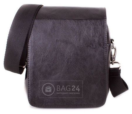 Прикольная мужская сумка из кожзама MIS MISS34139, Черный