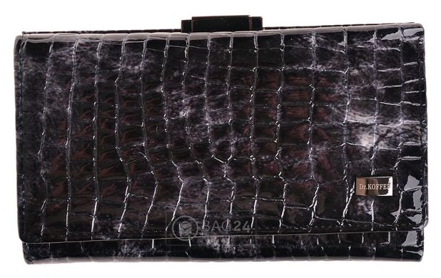 Стильний жіночий шкіряний гаманець Dr. Koffer 13643, Чорний
