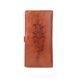 Тревел-кейс янтарного цвета с натуральной глянцевой кожи с авторским художественным тиснением "Mehendi Classic"