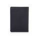 Дизайнерская кожаная обложка для паспорта черного цвета, коллекция "Mehendi Classic"