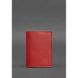 Натуральная кожаная обложка для паспорта 1.3 красная Blanknote BN-OP-1-3-red