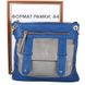 Жіноча сумка з якісного шкірозамінника LASKARA (Ласкарєв) LK-10238-blue-silver Синій