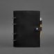 Натуральный кожаный блокнот с датированным блоком (Софт-бук) 9.1 черный Crazy Horse Blanknote BN-SB-9-1-g-kr
