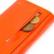 Большой женский кошелек из натуральной зернистой кожи CANPELLINI 21710 Оранжевый