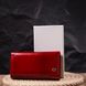 Яскравий жіночий гаманець із лакованої шкіри з візитницею ST Leather 19405 Червоний