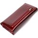 Стильный женский кошелек из натуральной лакированной кожи Vintage sale_15021 Бордовый