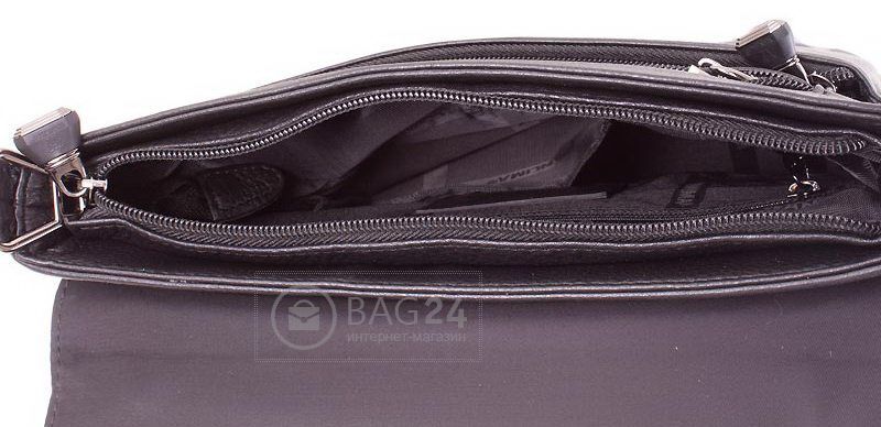 Стильный мужская сумка из натуральной кожи WANLIMA W11013700498, Черный