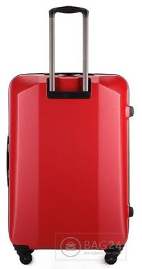 Добротный чемодан из поликарбоната высокого качества WITTCHEN 56-3-513-3, Красный